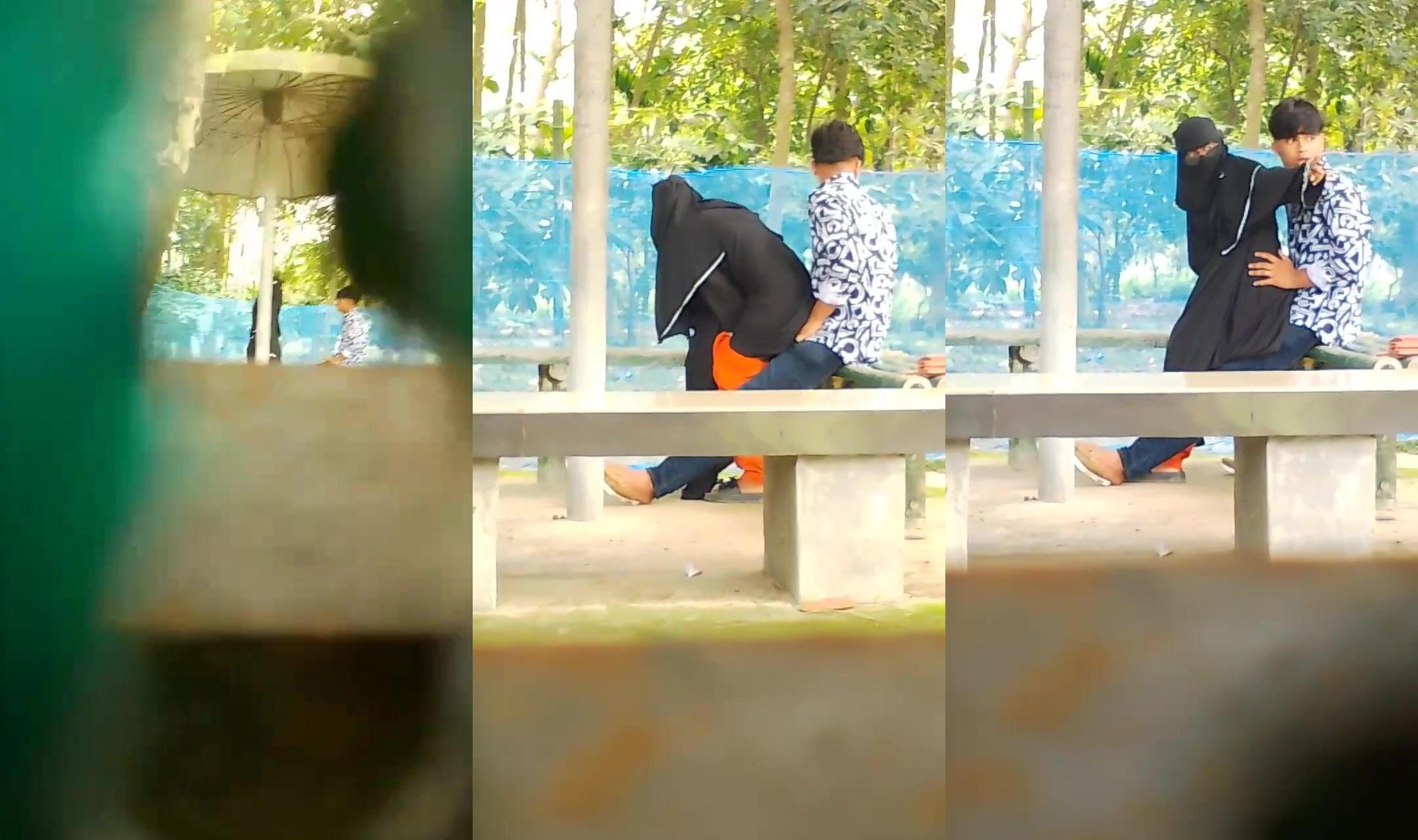 Bangladeshi Hijab girl hot public park viral sex mms