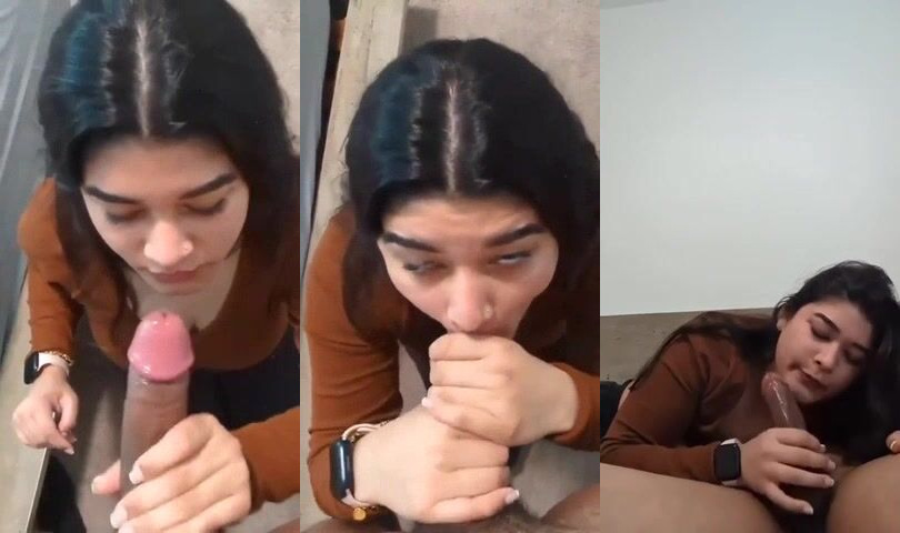 Beautiful Noida office girl satisfying her Manager with spicy BJ and handjob