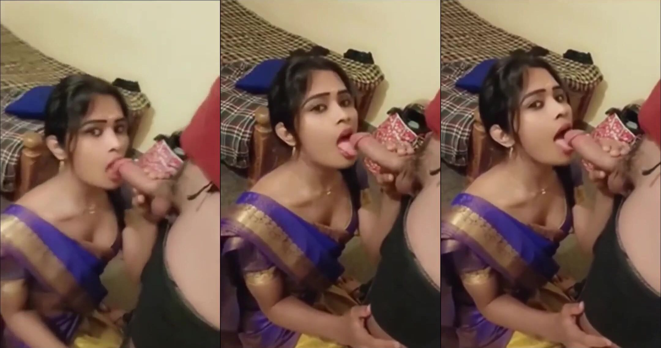 Beautiful Tamil Shemale In Saree Spicy Dick Sucking MMS - Free Watch Online