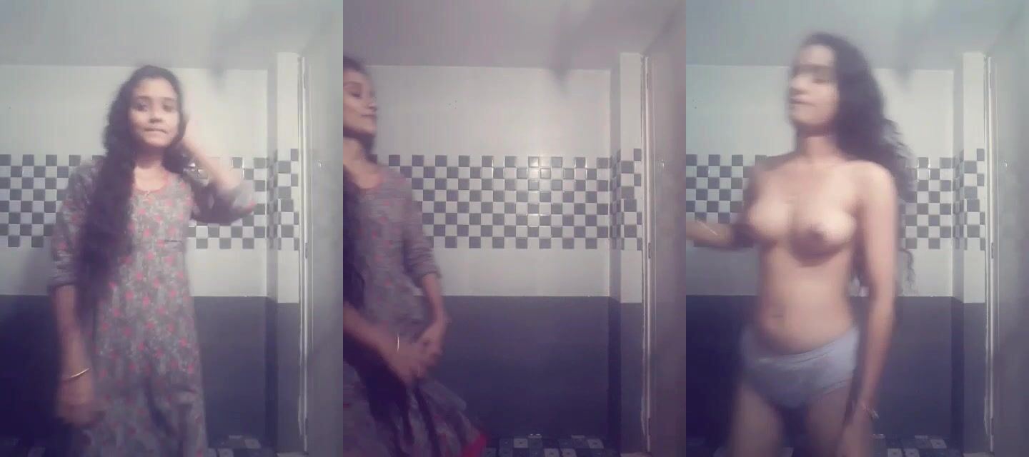 Bhojpuri sexy girl striptease and nude mms in bathroom