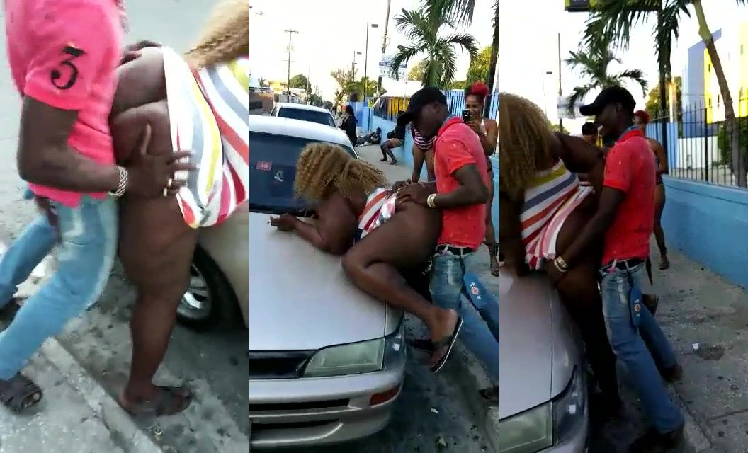 Big Ass African Slut Fucking Openly In Public Area