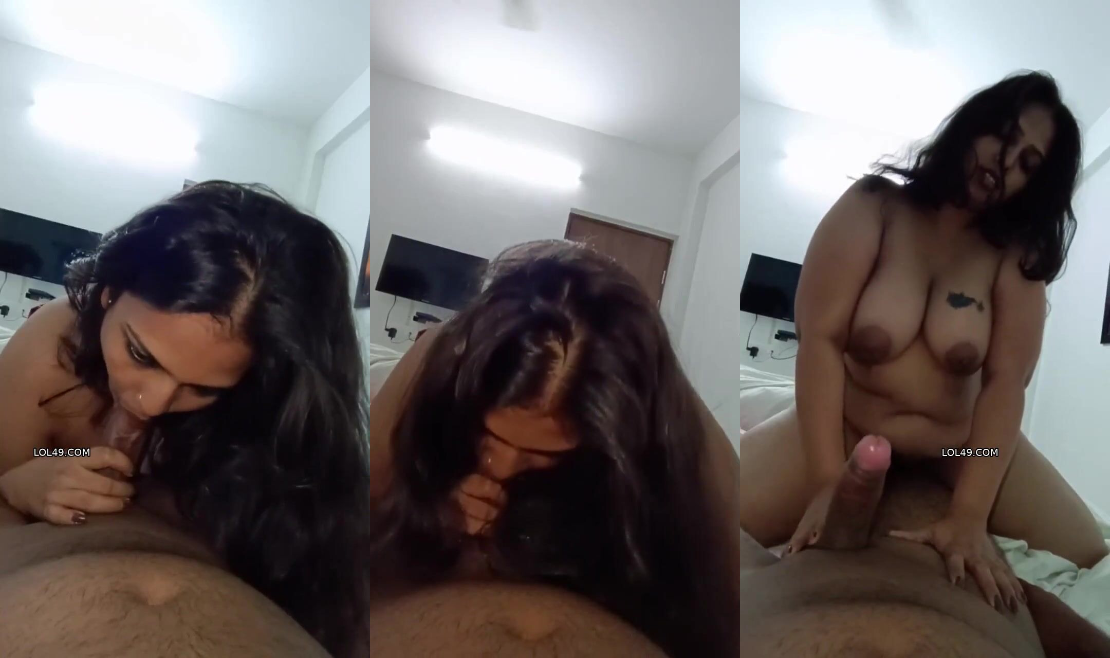 Chubby muslim slut sucking her customer's big cock in hotel