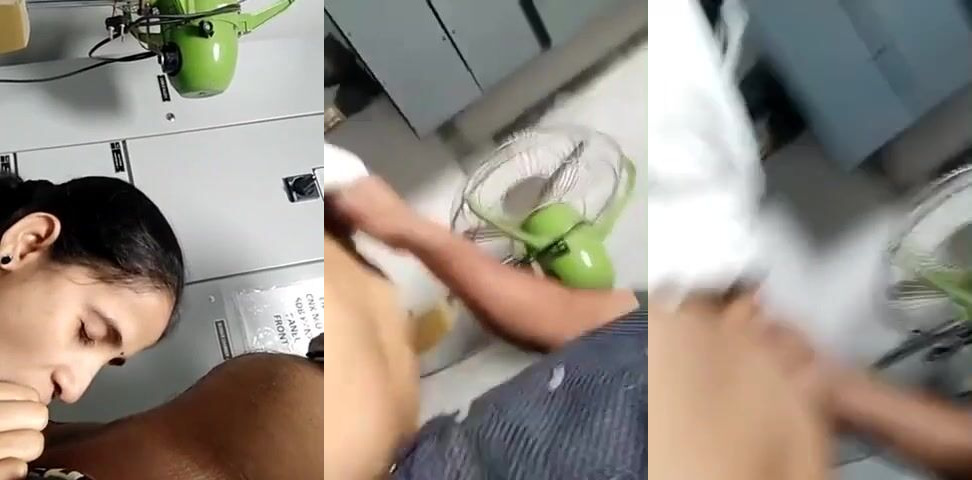 City hospital nurse intense sex with patient's relative in store room