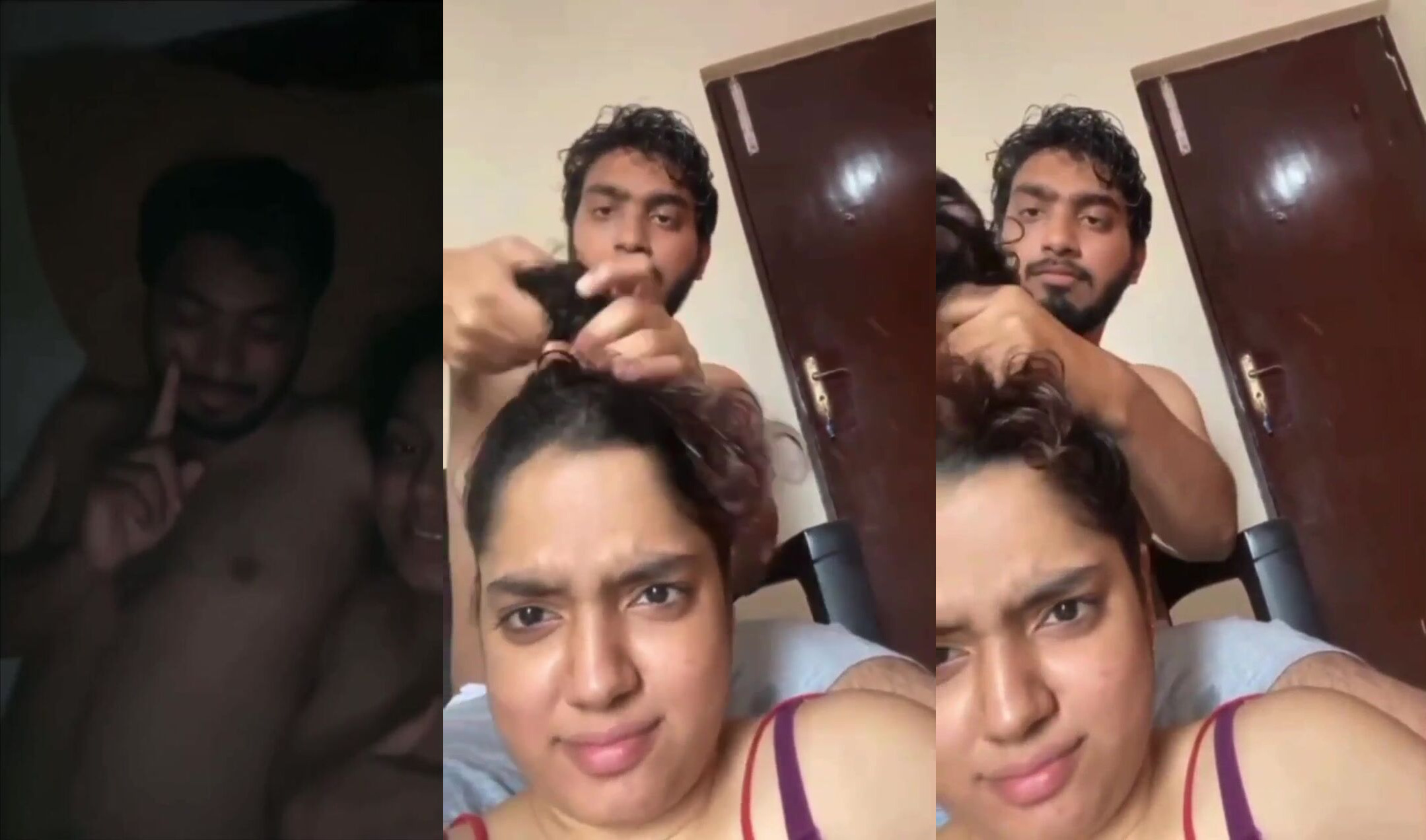 Cute Muslim Girl Recording Nudes With Lover During Sex