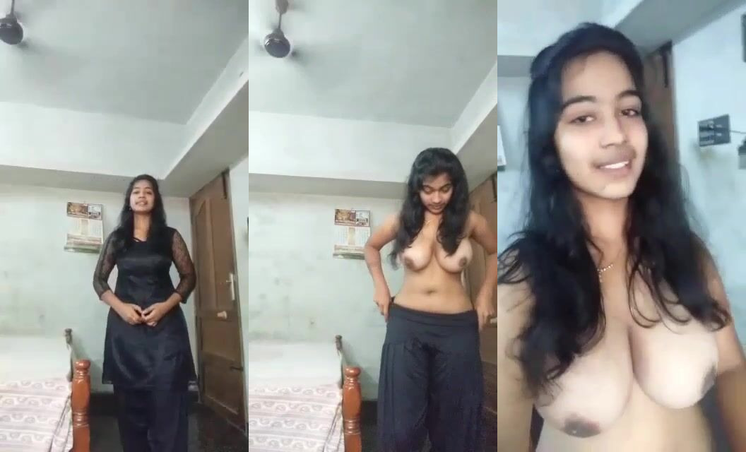 Desi college sweet girl striping and boobs showing mms