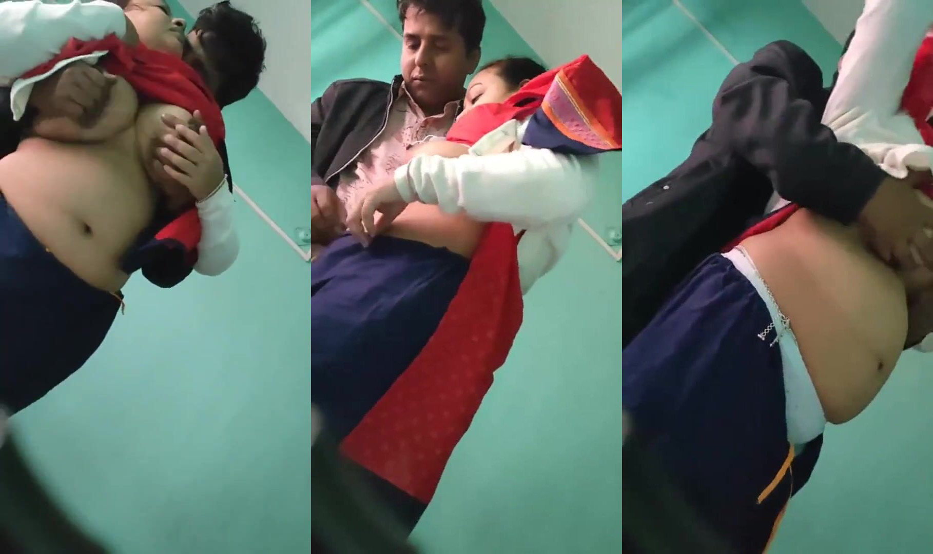 Desi college teachers spicy romance and boobs sucking mms