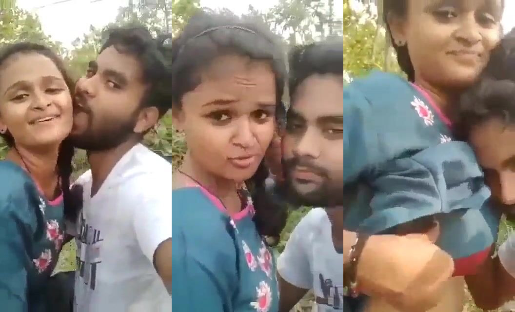 Desi village teen girl boobs pressed and sucked outdoor - XXX Clip