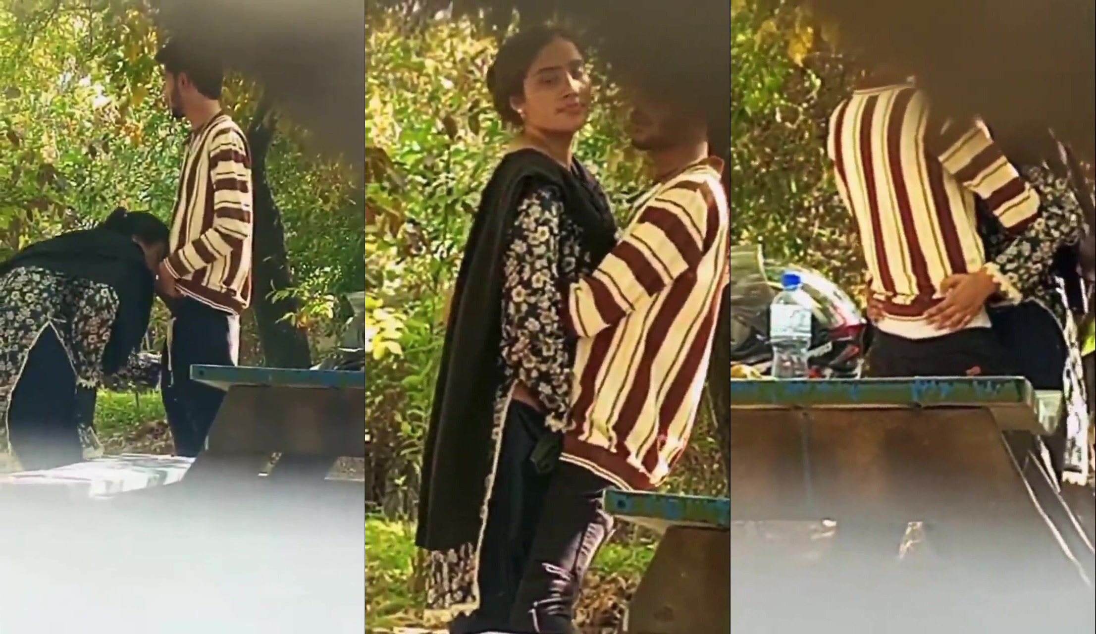 Desi Young Muslim Couple Caught Fucking In Public Park