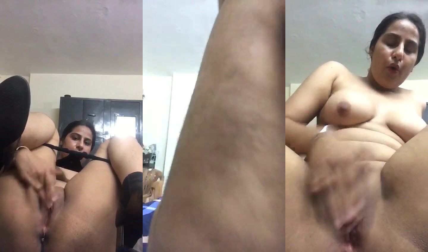 Desperate Gujarati modern aunty fingering pussy on live cam - XXX Clip