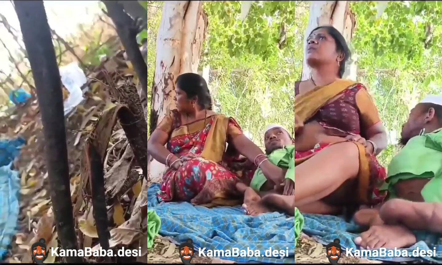 Dwarf Muslim guy fucking outdoor desi bhabhi in saree