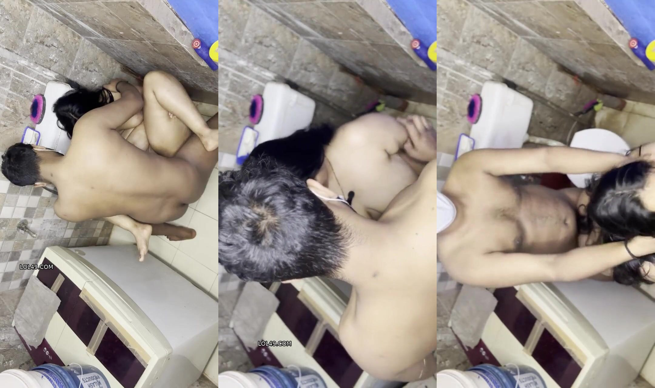 Exclusive morning hard sex of New Delhi couple in bathroom