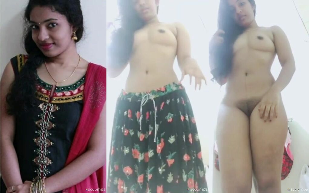 Gujarati college girl stripping and showing nude figure