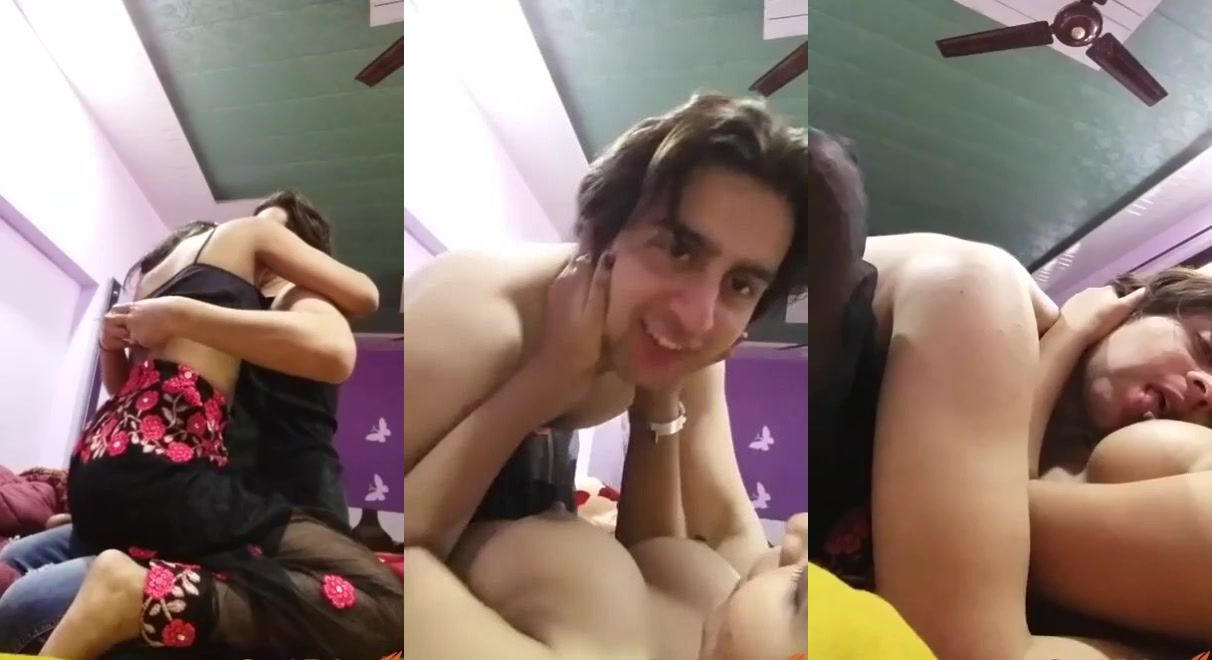 Gujarati horny guy sucking sweetly cute gf's big boobs - HD Video