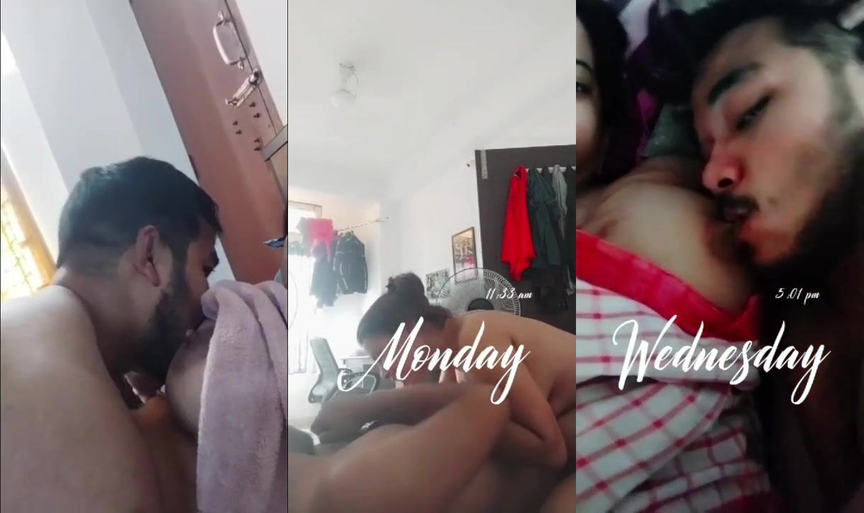 Gurgaon naughty lovers erotic boobs sucking Hindi MMS