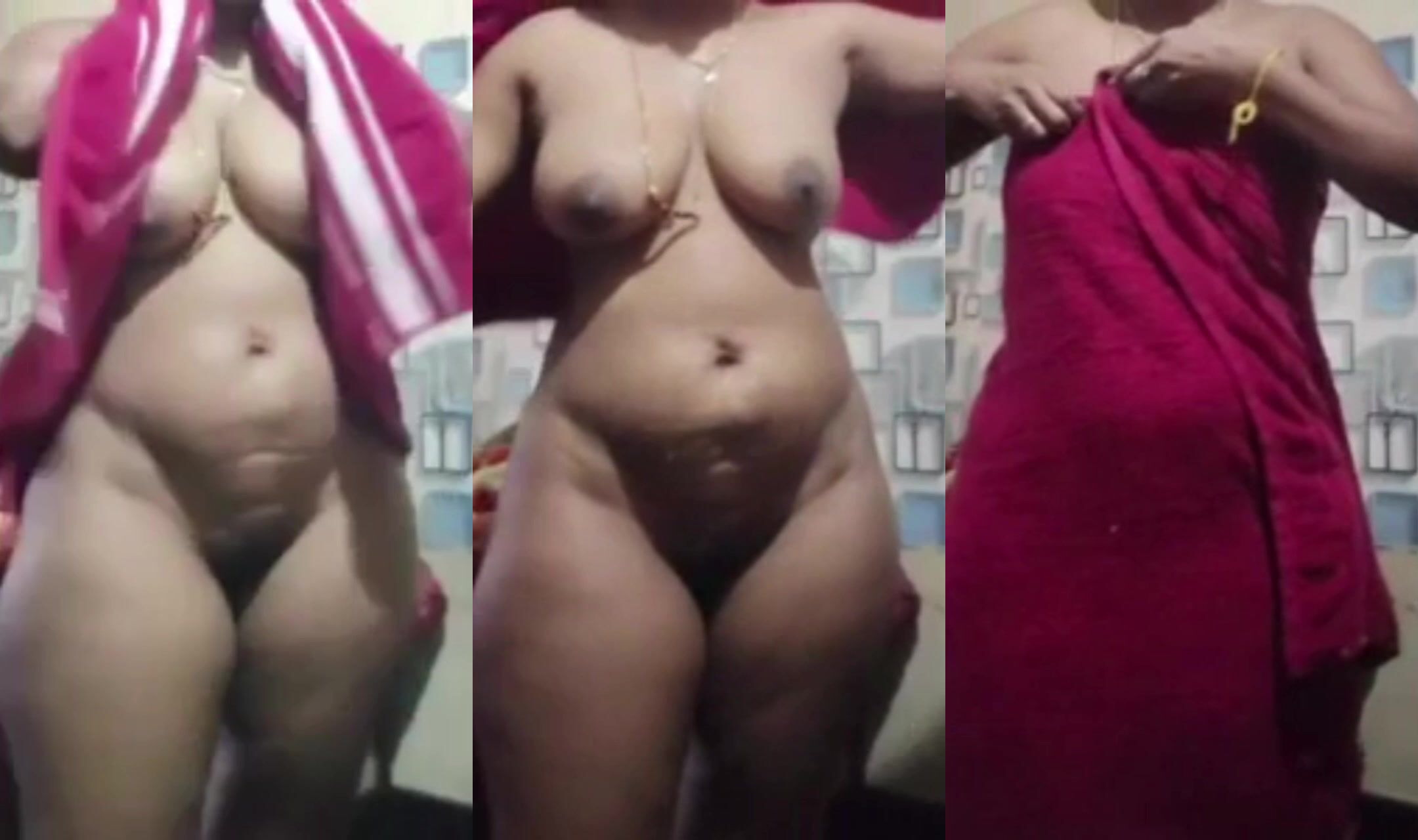 Huge Boobs Tamil Milf Nude Showing & Doggy Style XXX
