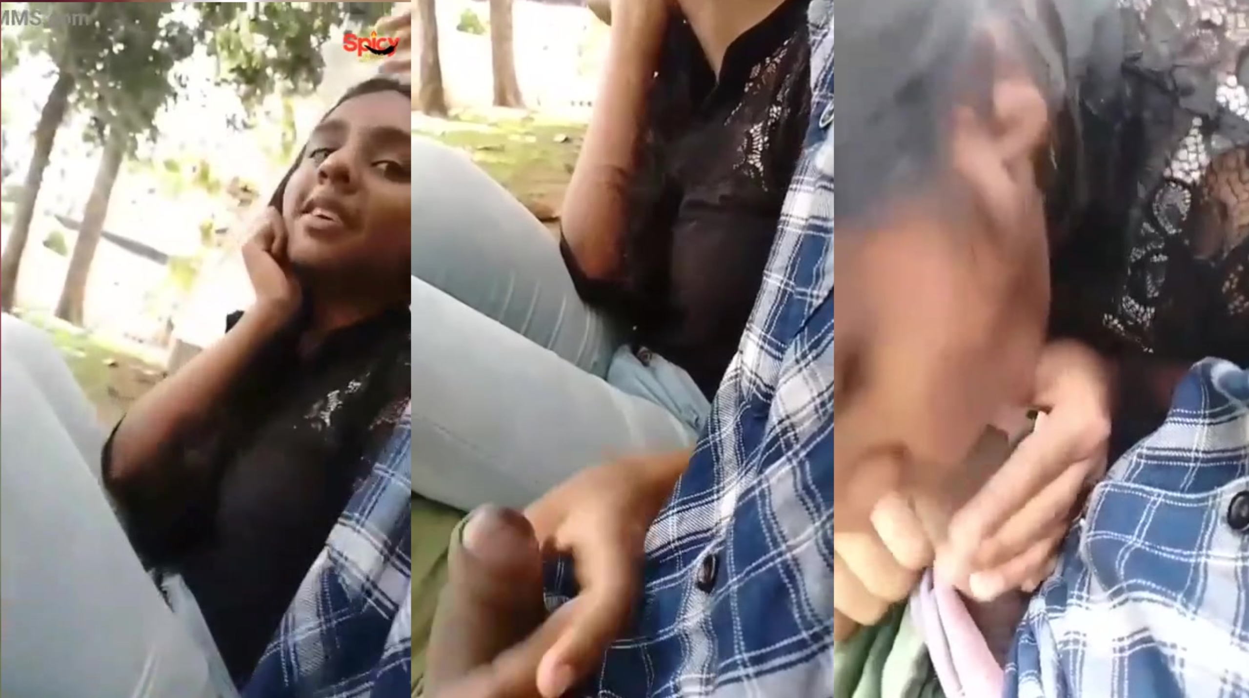Indian College Girl's Outdoor Dick Sucking Viral MMS