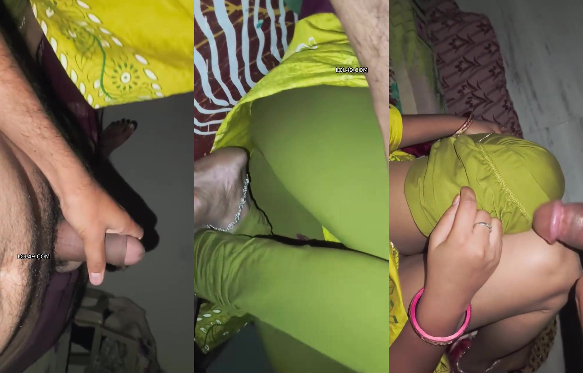 Indian naughty couple hot romantic blowjob and sex at night