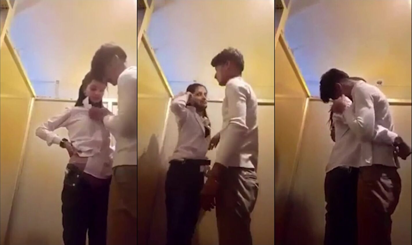 Indore College Lovers Hot Romance In College's Bathroom