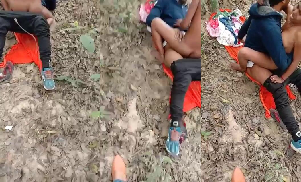 Jharkhand village randi fucking with young guy in Jungle