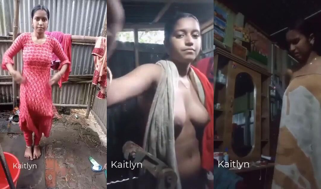 Kannada lusty village girl bathing outdoor and pussy show