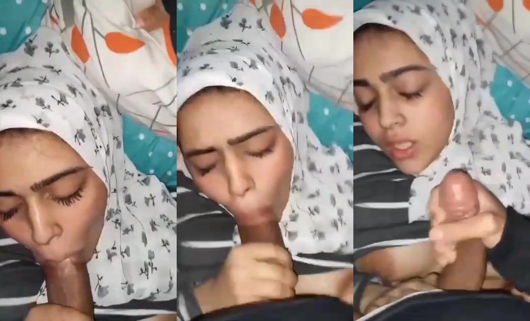Kashmir Muslim Hijabi Girl Blessing BF With Deepthroat BJ