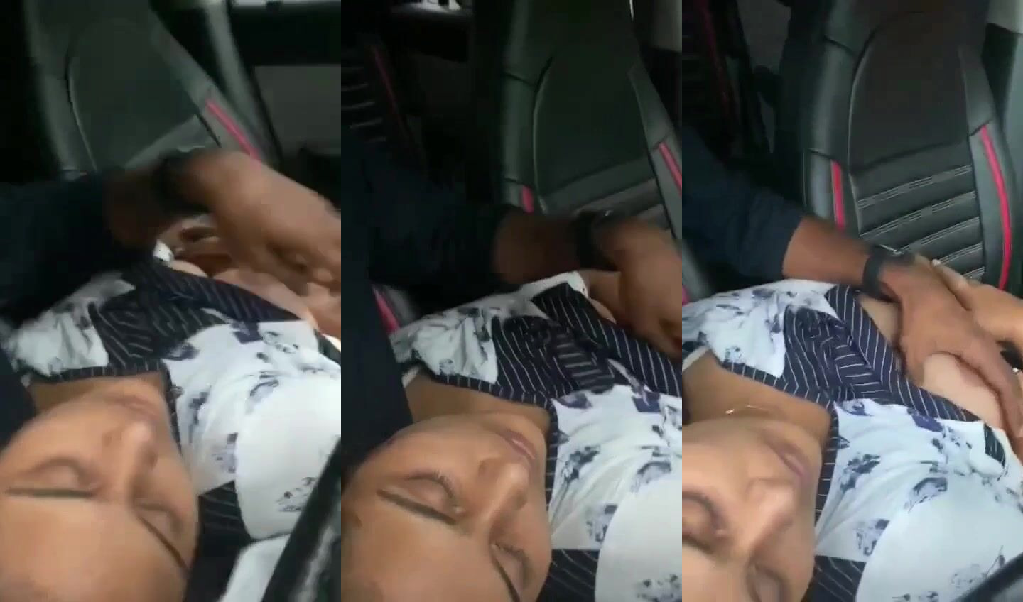 Kochi Mallu bf playing with gf's boobs and nipples in car