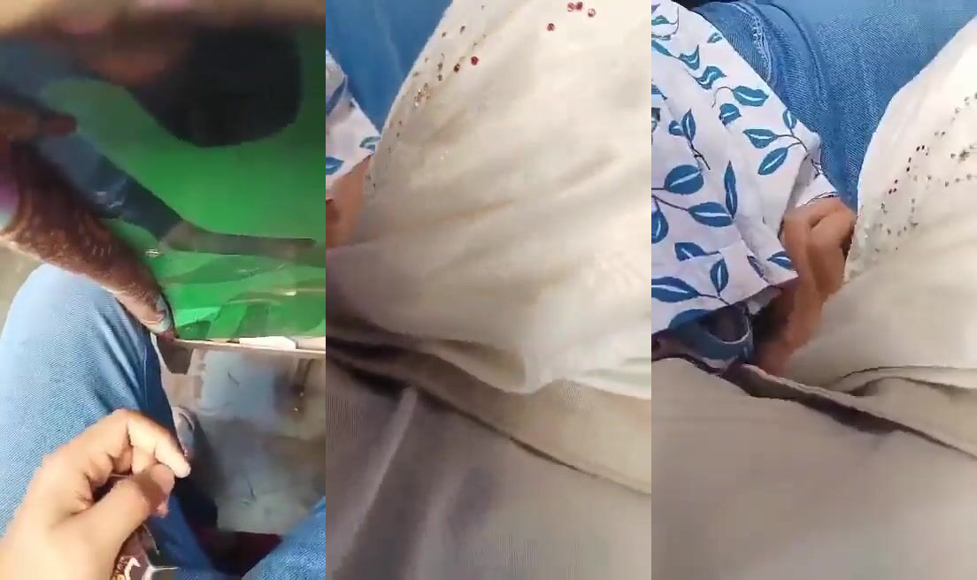 Muslim Girl Makes BF Cum With Quick BJ In Public Bus