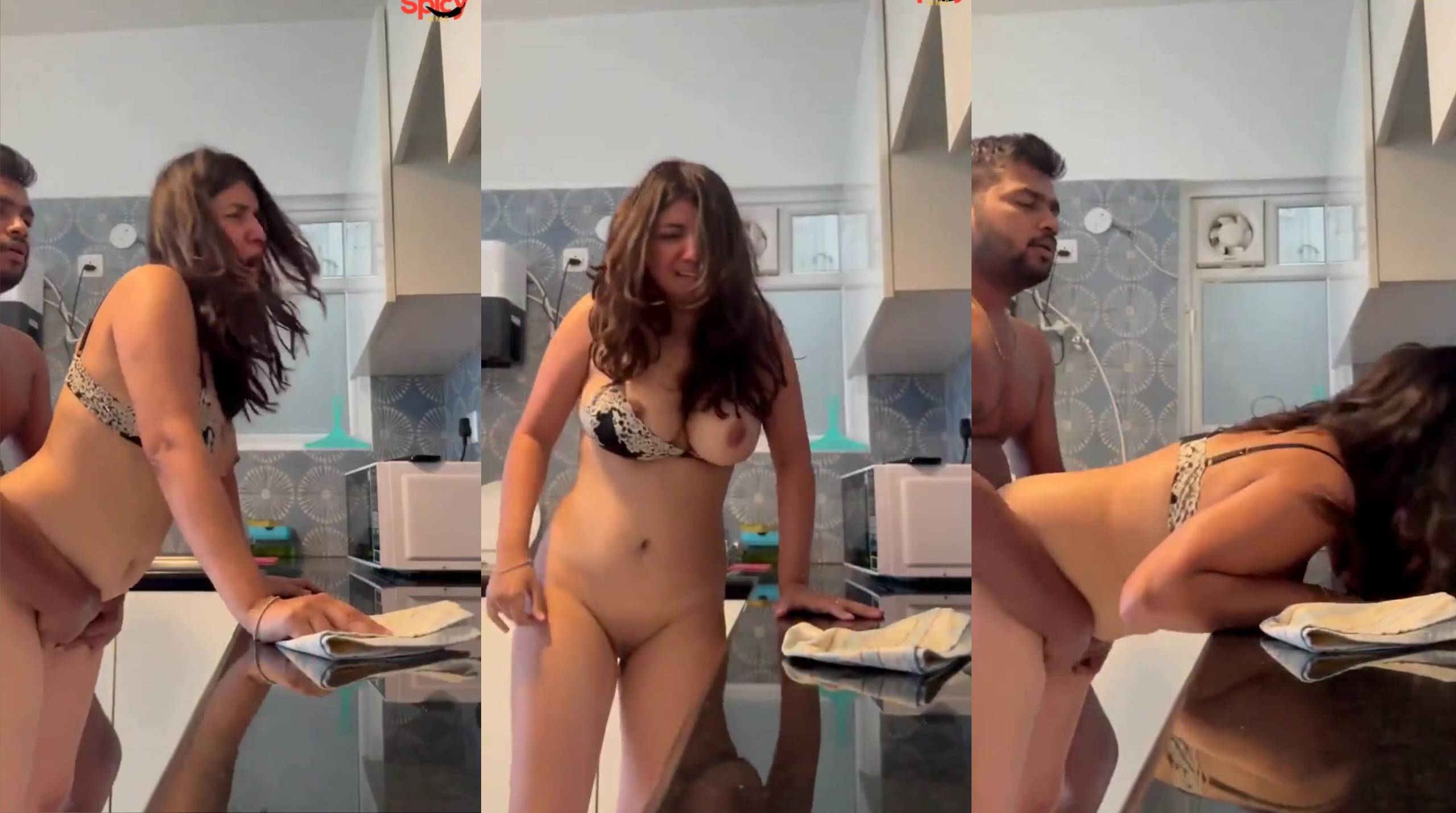 Nasty NRI Couple Rough Painful Sex In Kitchen