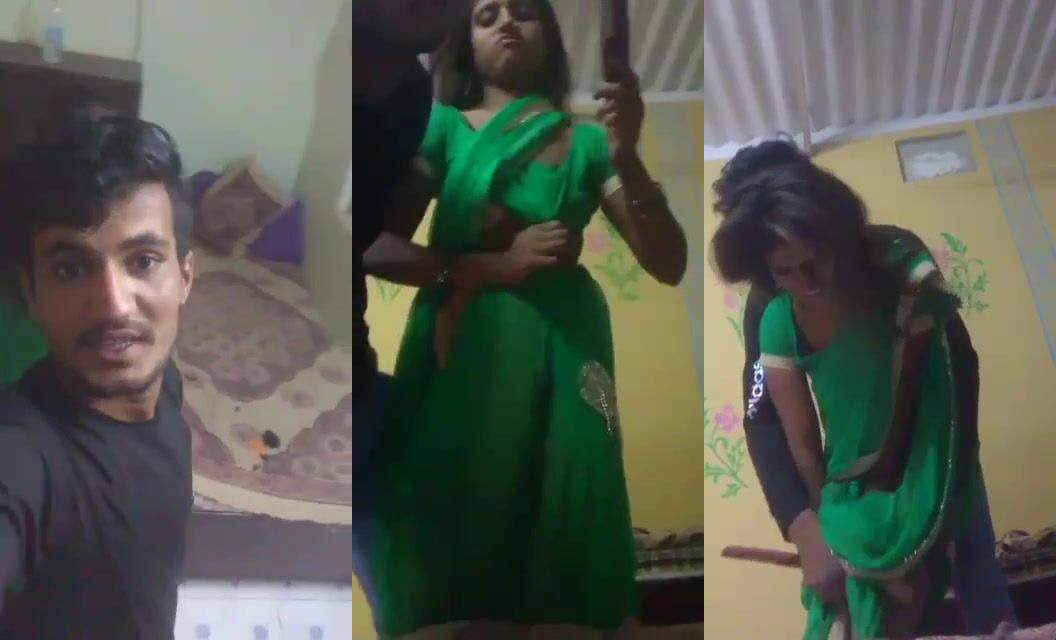 Naughty guy squeezing brother's wife's boobs and showing pussy in Hindi xxx video