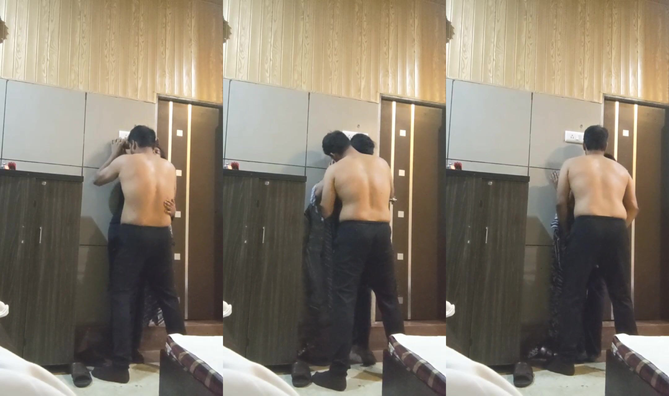 Noida chubby guy pinned gf on wall and drilled her pussy