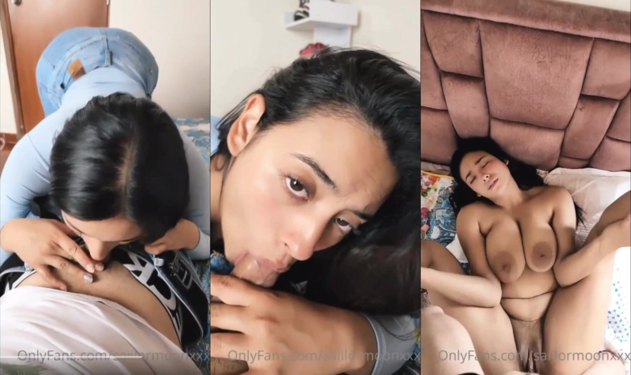 OnlyFans Big Boobs Model Blowjob & Intense Fucking MMS