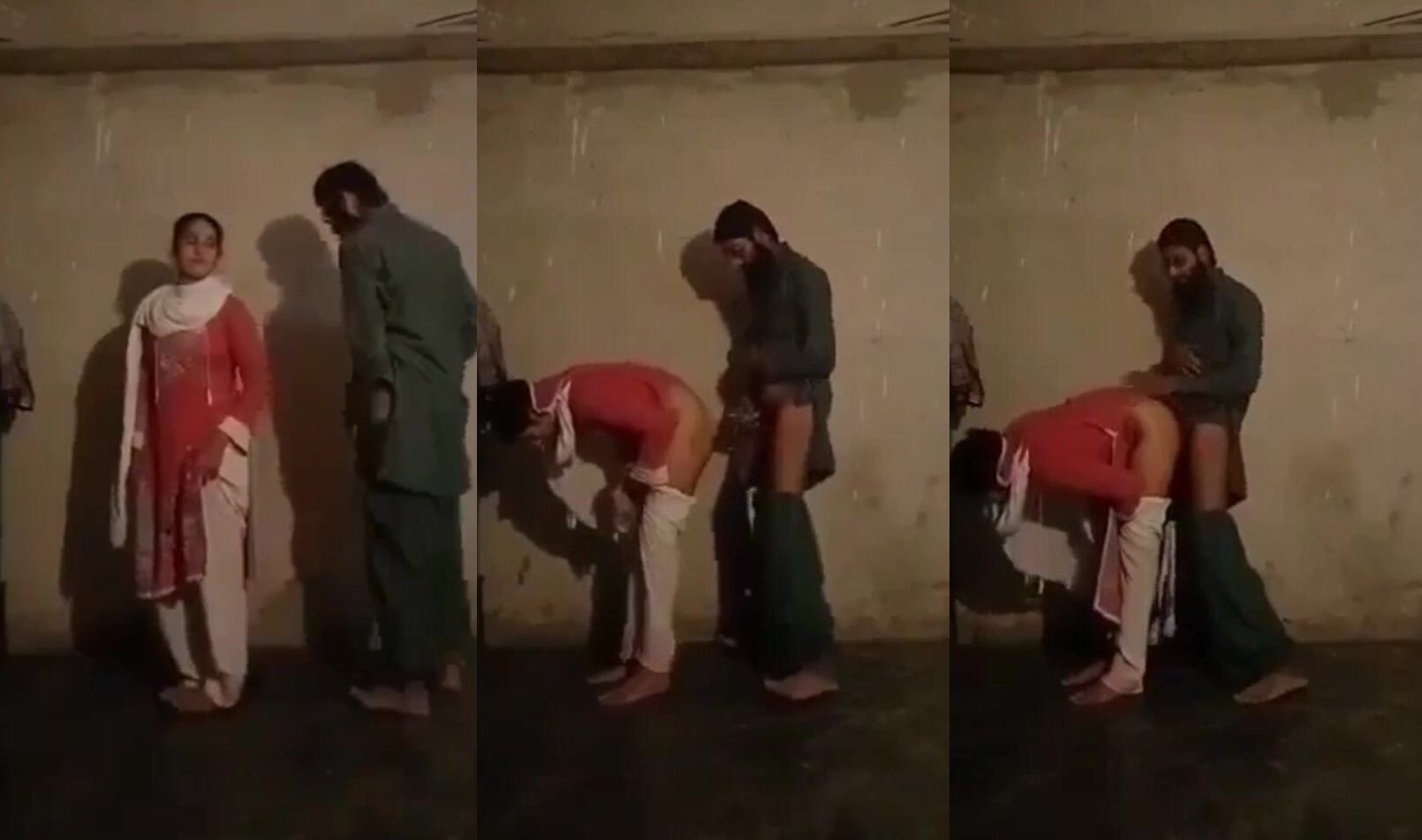 Pakistani Muslim miya-biwi standing doggy style porn mms