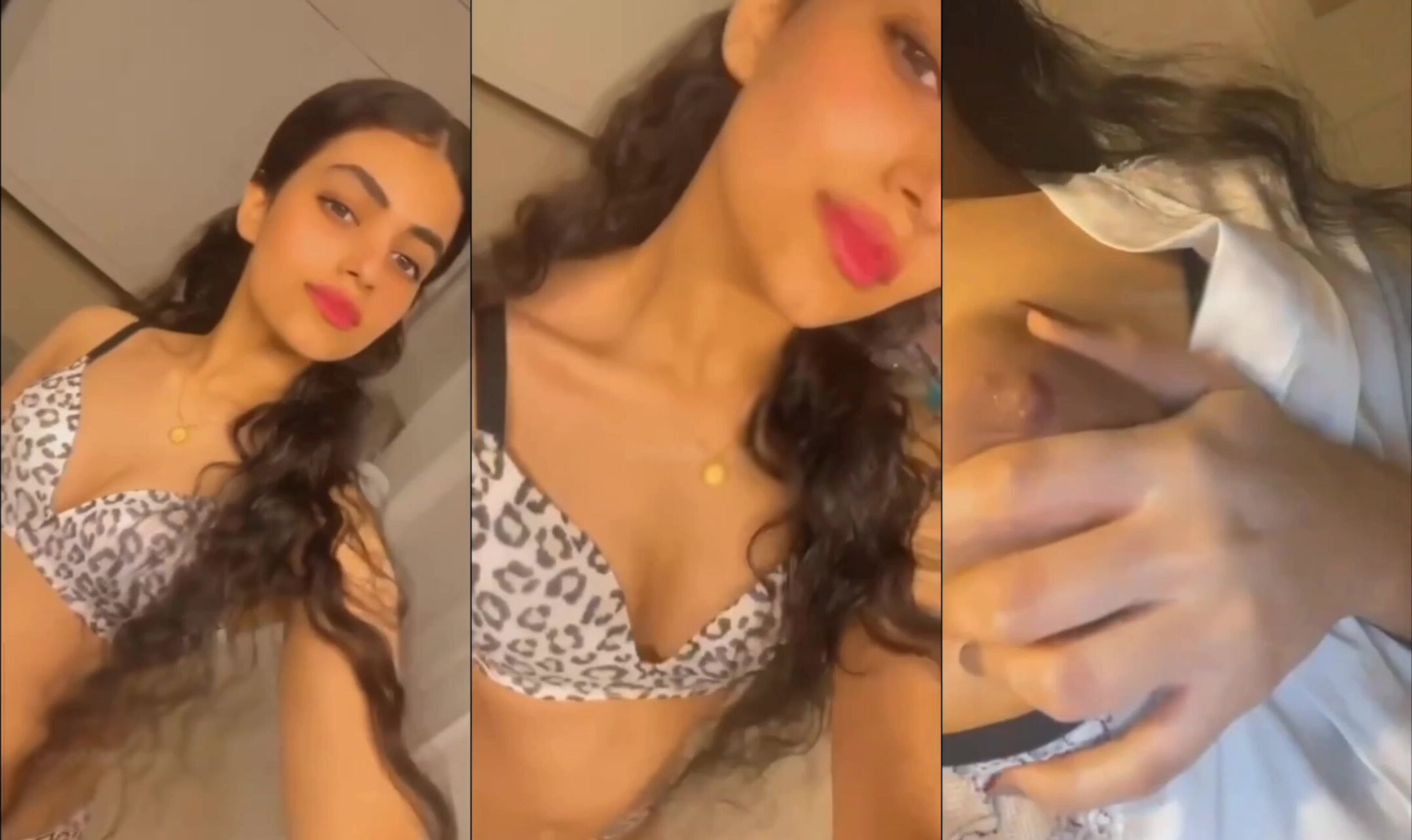 Pakistani TikToker Recording Her Round Juicy Boobs MMS