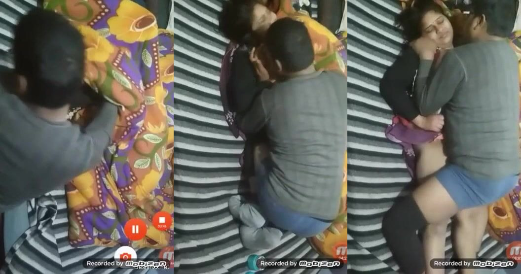 Patna lusty husband squeezing boobs and fucking sleepy wife in midnight