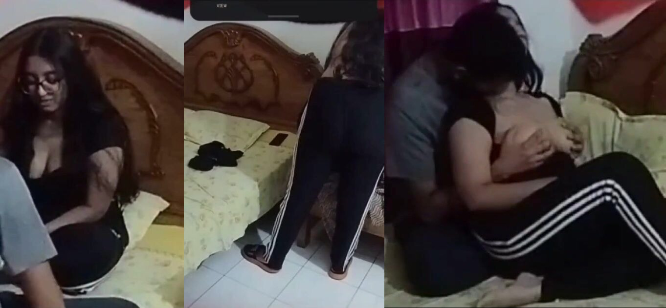 Punjabi kudi Simran hot kissing and boobs pressing with boyfriend