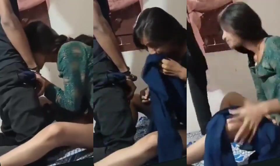 Slim Haryanvi GF Sucking Deeply Bf's Black Cock Until Cum