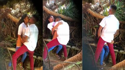 Sri Lankan sex video of a college couple fucking outdoors