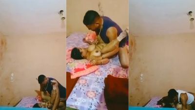 Threesome porn of a husband sharing his big-boob wife