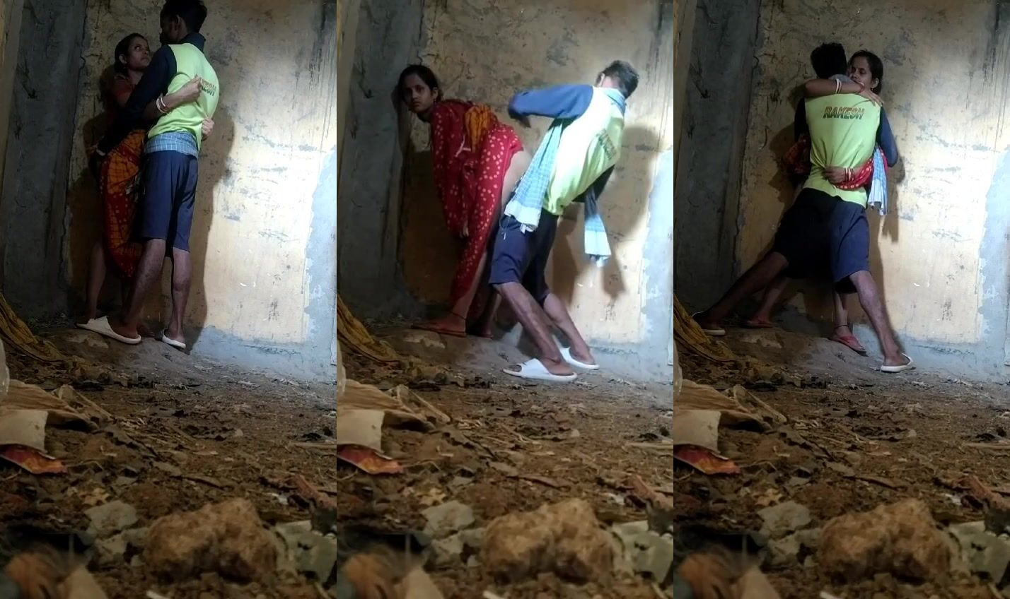 Viral Desi Bihari Bhabhi & Her Lover Hot Standing Chudai MMS