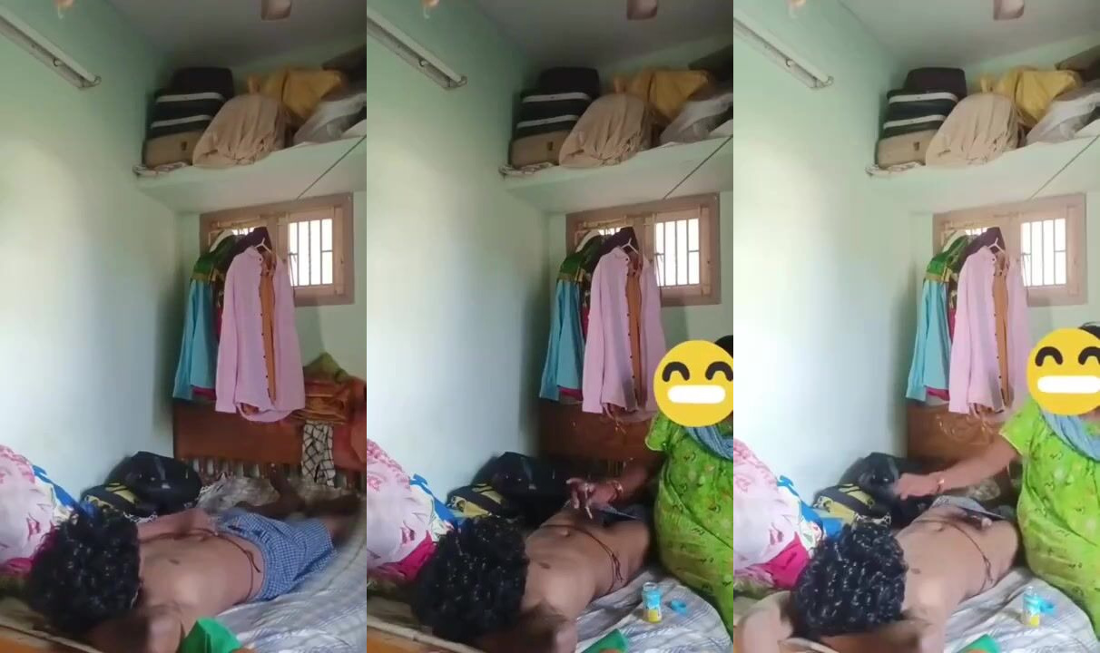 Young Nephew getting oil massage to dick from lusty Aunty