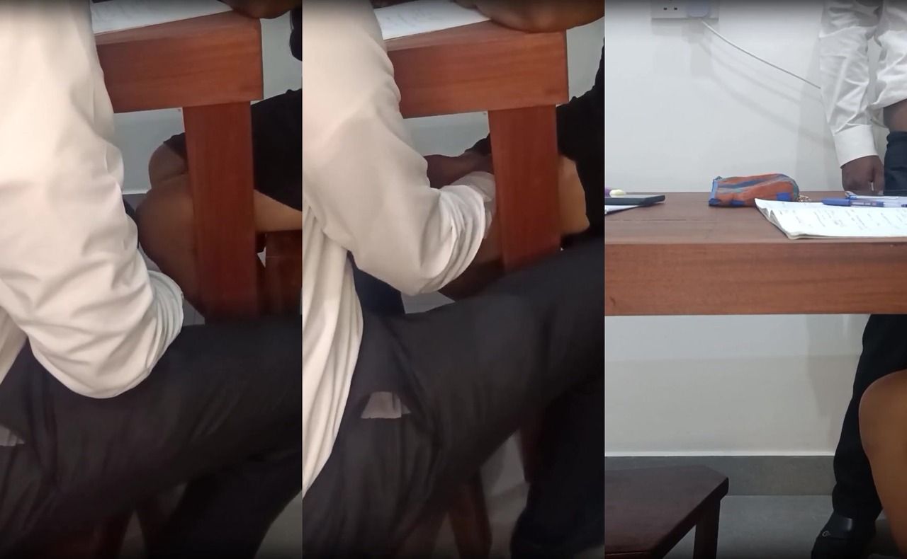 Sri Lankan tuition teacher and student