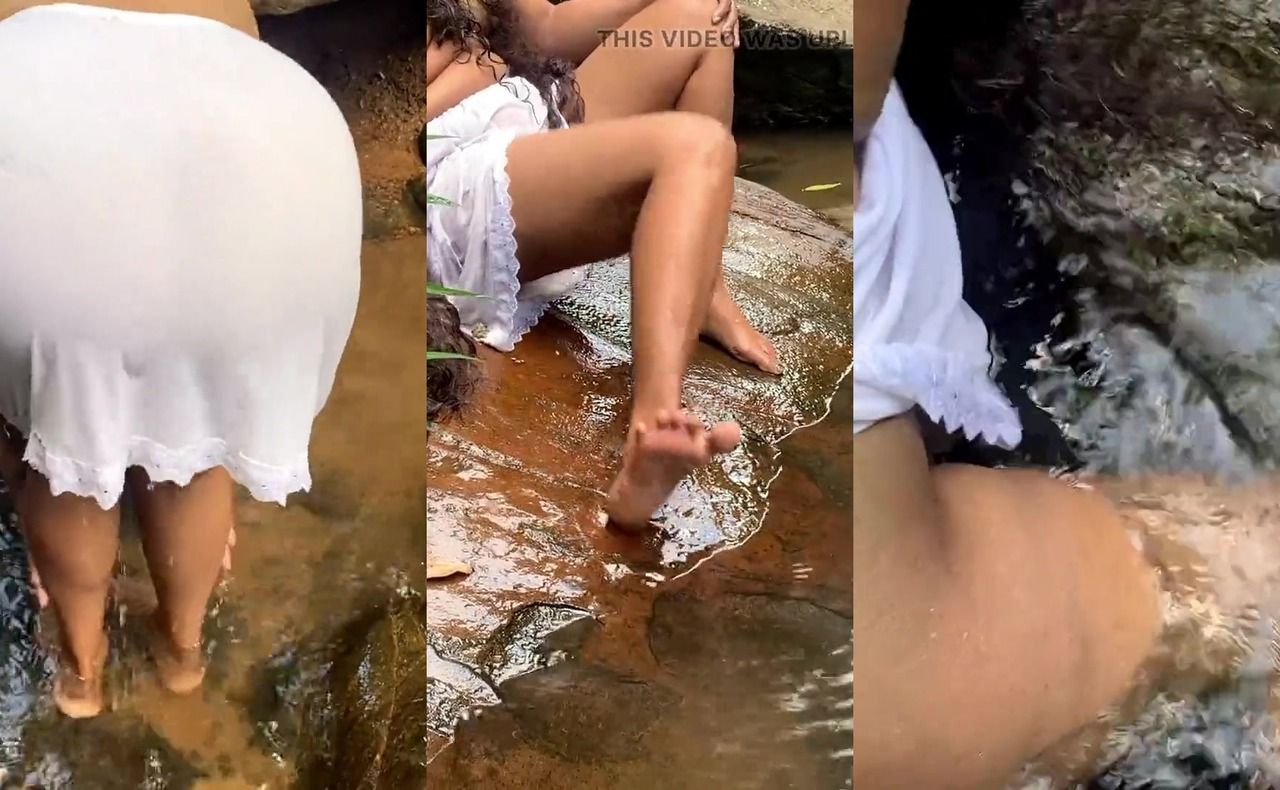 sri lankan Natural girl bathing fuck