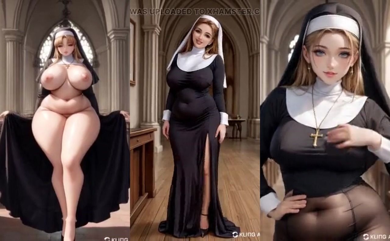 Attractive Busty Nun