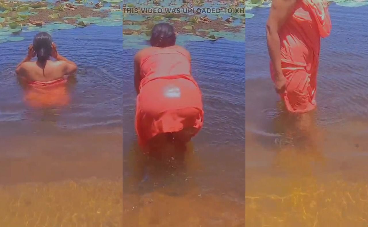 Sri Lankan sexy girl bathing outside tank. Asiyan sexy girl bath time beautiful natural place girl show hot and sexy Sri Lankan - Watch Online Free