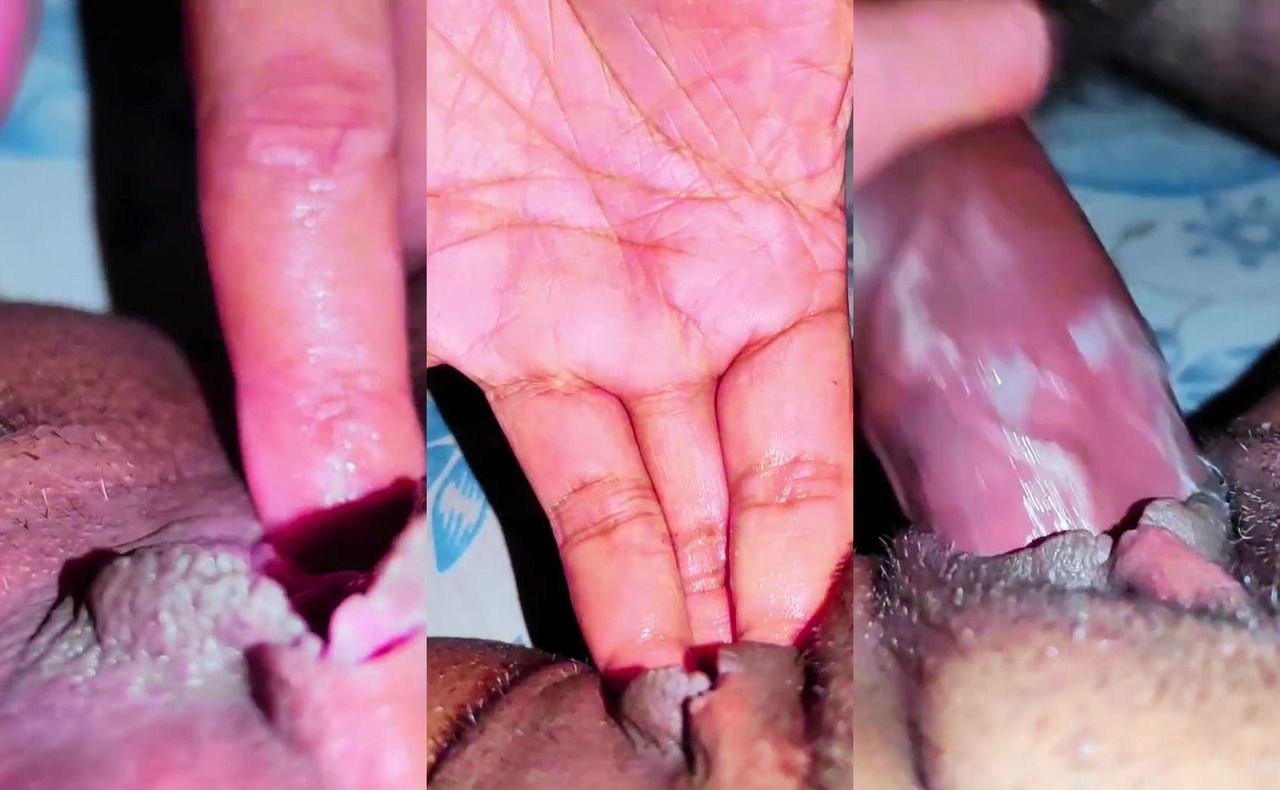 He put all four fingers in the pussy and gave pleasure