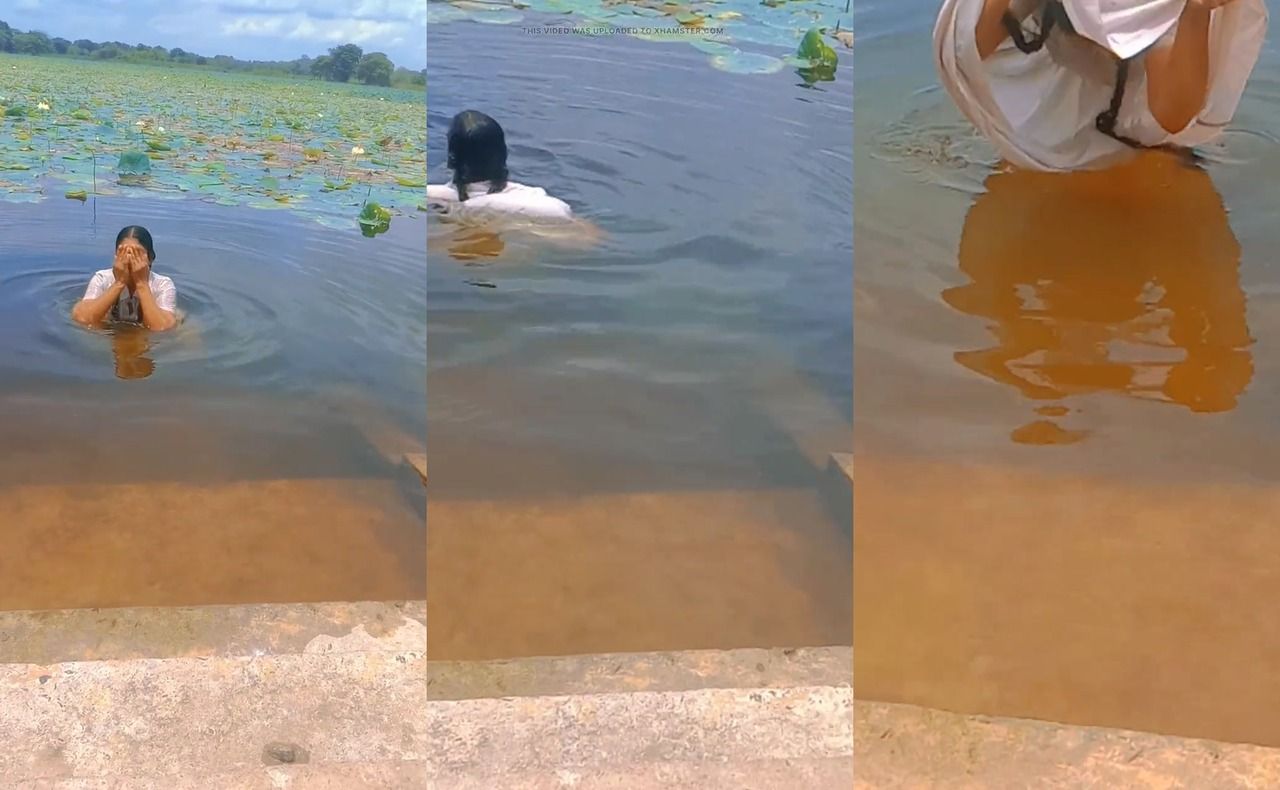 Srilankan school girl bathiin in tank, outside sex video.jangal sex,asian out side sexy girl video