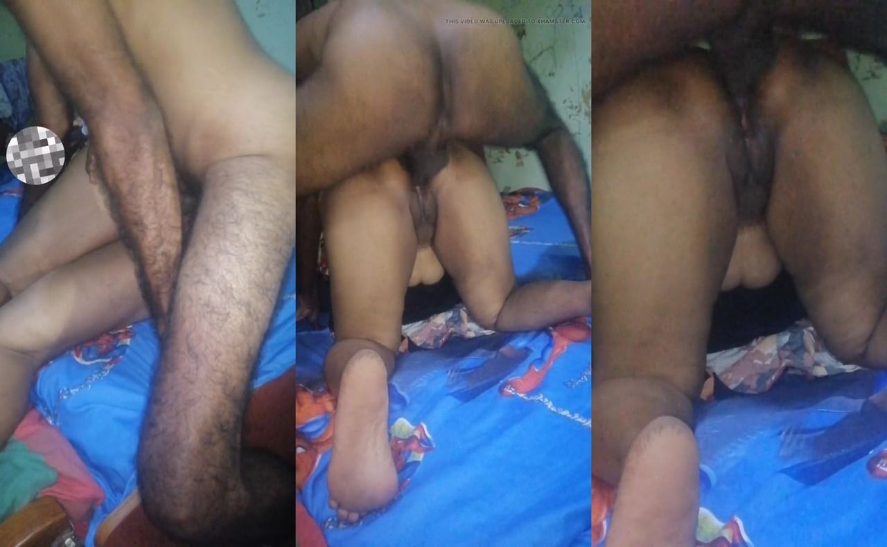 Sri Lankan couple ass fuck doggy style and wife farting while fuck