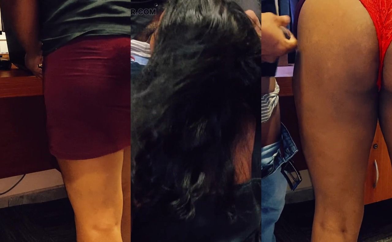 Sri Lankan RoshelCam - Boss and secretary have sex on the office desk! Ass creampie - SL Leaked